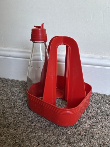 Vintage 1970s red plastic milk - 1970s,