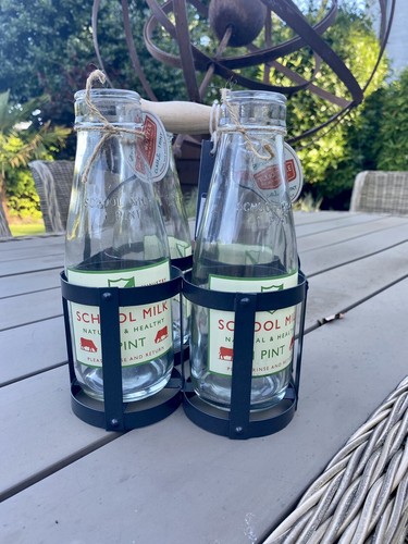 Retro school milk bottles - ,