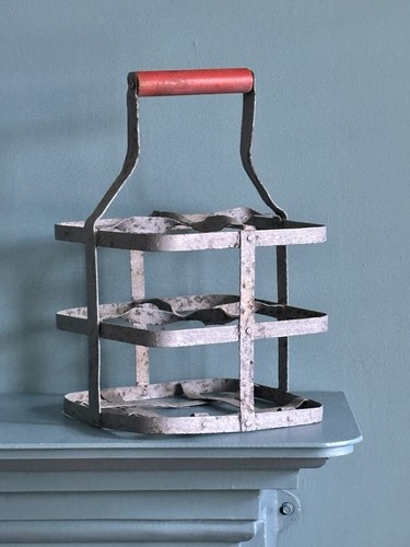 Vintage bottle carrier milk - carrier,